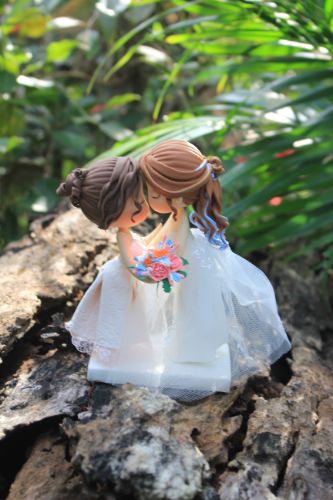 Picture of Lesbian Wedding Cake Topper