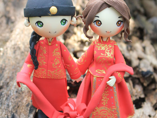 Picture of Chinese Wedding Cake Topper