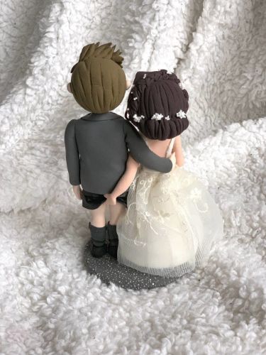Picture of Love Pinch Wedding Cake Topper, Funny Cake Topper