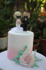 Picture of Quarantine wedding cake topper, Lockdown Bride & Groom topper
