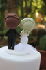 Picture of Quarantine wedding cake topper, Lockdown Bride & Groom topper