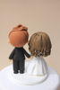 Picture of Quarantine wedding cake topper, Purple wedding topper