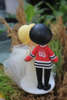 Picture of Quarantine wedding cake topper, Hockey fan wedding cake topper