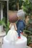 Picture of Quarantine wedding cake topper, Soccer fan wedding cake topper