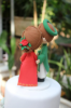 Picture of Vietnam Ao dai wedding cake topper