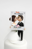 Picture of Tinder wedding cake topper, Love at first swipe wedding topper