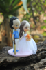 Picture of Baseball wedding cake topper,  Blue Jays wedding topper