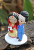 Picture of Indian Saree wedding cake topper, Traditional wedding costume wedding topper