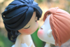 Picture of Lesbian wedding cake topper, Kissing bride & bride topper