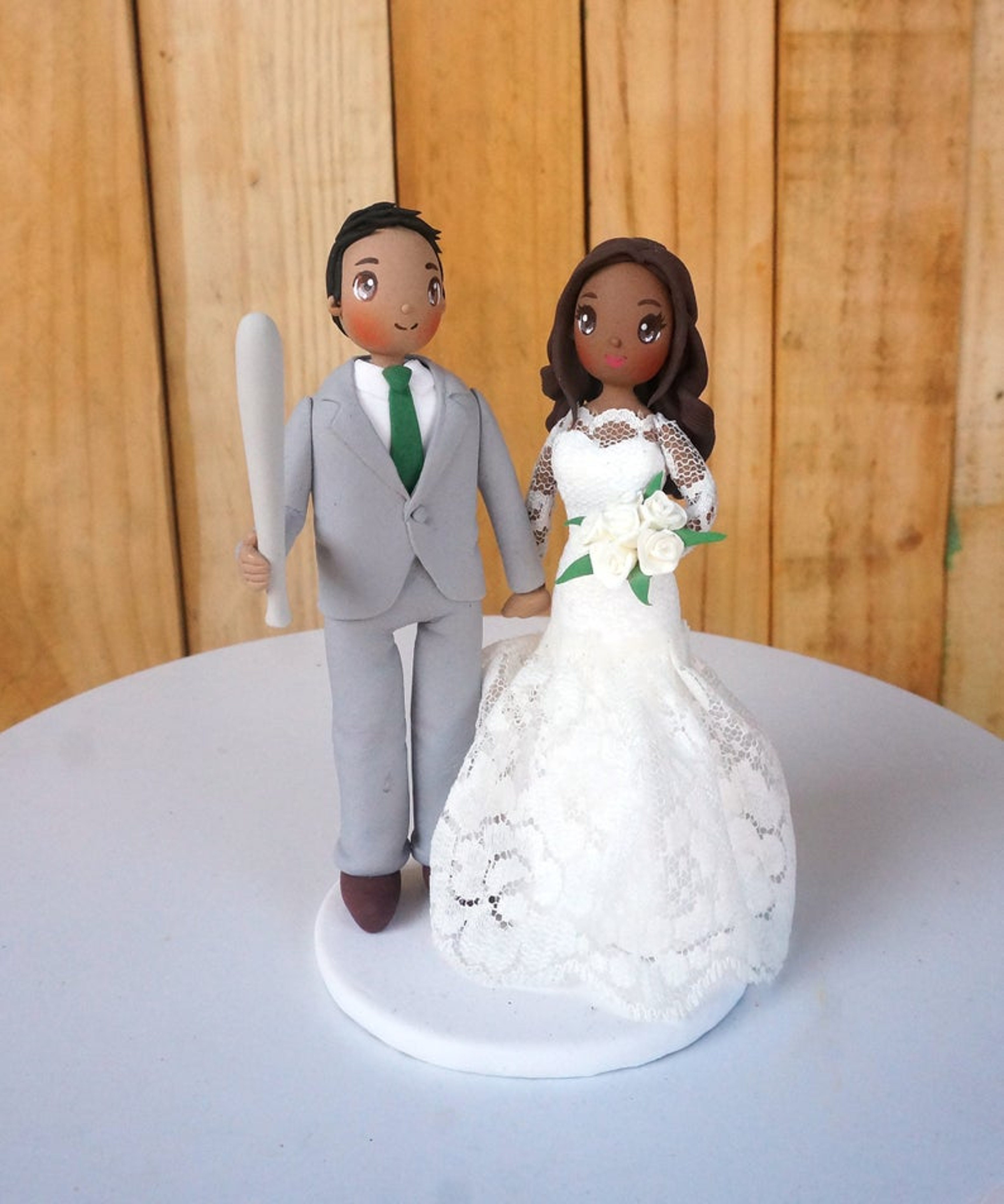 Picture of Baseball wedding cake topper, Wedding cake topper
