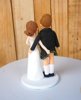 Picture of Funny wedding cake topper, Pinch love wedding cake topper