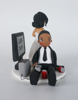 Picture of Game over wedding cake topper, Video Game INSPIRED Gaming Addict Rehearsal Groom