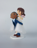 Picture of Funny wedding cake topper, Piggyback Wedding Topper