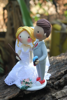 Picture of Wedding cake topper, Magical bride and Gamer groom