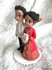 Picture of Wedding cake topper, Filipino and Chinese wedding clay figurine