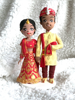 Picture of Indian wedding cake topper, Ethnic wedding clay figure