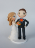 Picture of Superhero wedding cake topper, Superman wedding cake topper