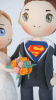 Picture of Superhero wedding cake topper, Superman wedding cake topper