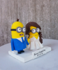 Picture of Minion wedding cake topper