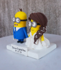 Picture of Minion wedding cake topper