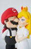 Picture of Super Mario wedding cake topper, Nintendo fan wedding gift