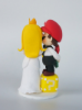 Picture of Super Mario wedding cake topper, Nintendo fan wedding gift