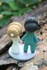 Picture of Classic green wedding cake topper