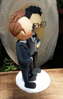 Picture of Gay wedding cake topper, Nerdy wedding cake topper