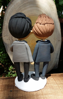 Picture of Gay wedding cake topper, Nerdy wedding cake topper