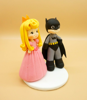 Picture of Batman and Princess Peach wedding cake topper