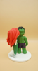 Picture of Hulk and Mermaid wedding cake topper figurine