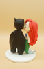 Picture of Batman and Mermaid wedding cake topper