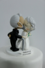 Picture of Silver anniversary wedding cake topper, 25th year Anniversary Gift Idea