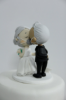 Picture of Silver anniversary wedding cake topper, 25th year Anniversary Gift Idea