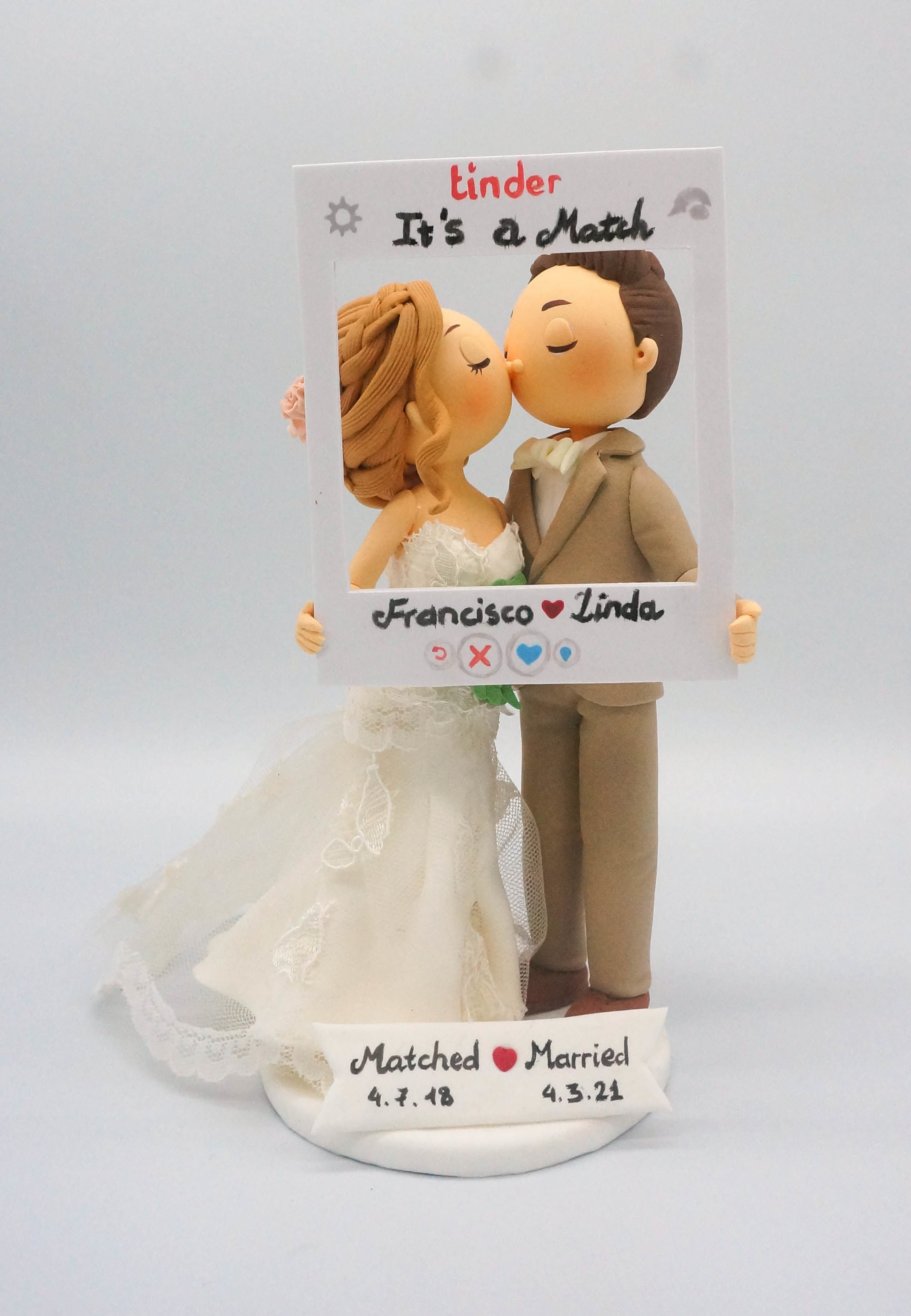 Picture of Tinder Wedding Cake Topper