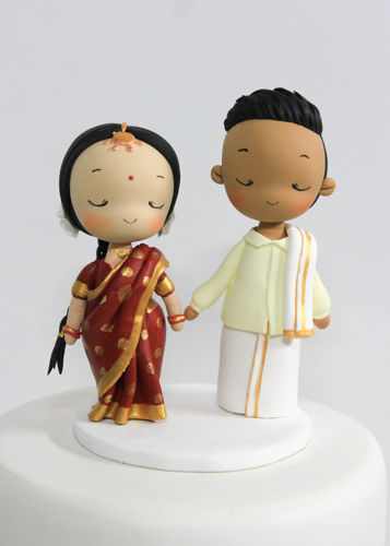 Picture of Traditional Indian Wedding Cake Topper