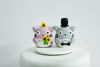 Picture of Totoro wedding cake topper, Japanese comic wedding theme.
