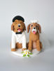 Picture of Golden Retriever Wedding Cake Topper