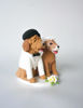 Picture of Golden Retriever Wedding Cake Topper