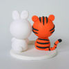 Picture of Tiger and Bunny Wedding Cake Topper, Woodland wedding cake topper