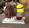 Picture of Autumn Wedding cake topper, Minion Bride & groom