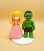 Picture of Princess Peach and Hulk Wedding Cake Topper