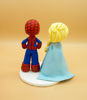 Picture of Elsa and Spiderman Wedding Cake Topper