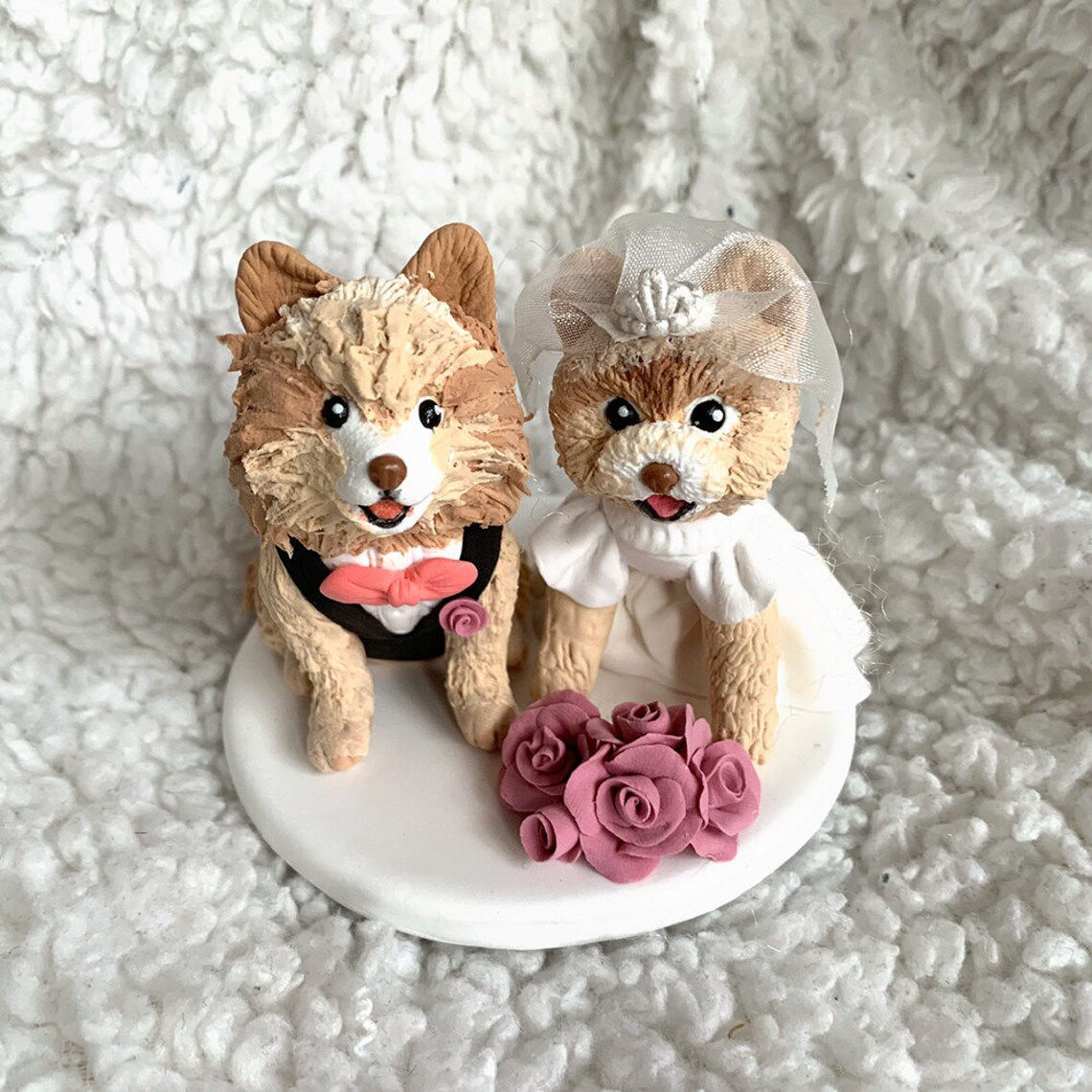 Picture of Pomeranian Wedding Cake Topper