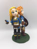 Picture of The legend of Zelda wedding cake topper, Geek wedding cake topper, Game commission figurine