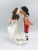 Picture of Basketball & Ice Skating Wedding Cake Topper