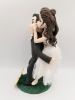 Picture of Personalised Piggy Back Wedding Cake Topper