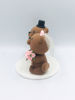 Picture of Beavers Wedding Cake Topper,  Animal Clay Figurine