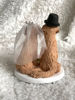 Picture of Dog Wedding Cake Topper, Golden Retriever Wedding Topper