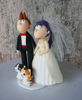 Picture of The Futurama Wedding Cake Topper, Fry & Leela wedding topper